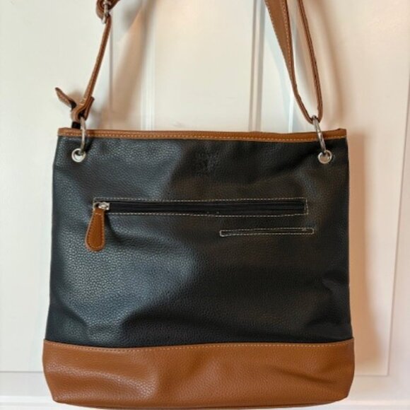 Stone & Co Crossbody Handbag, Two Tone, Black and Brown, Excellent Condition - Picture 5 of 9